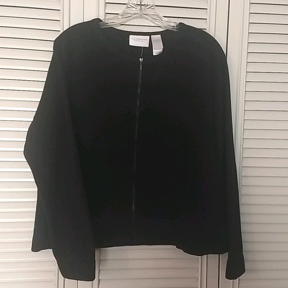 Liz Claiborne fleece zip sweater